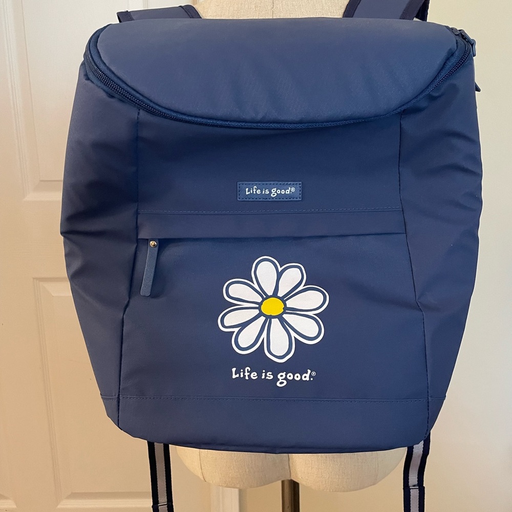 Life Is Good insulated backpack navy blue